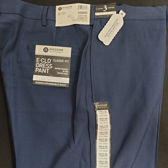 Mens Dress Pants 42W x 29L - Picture 2 of 8